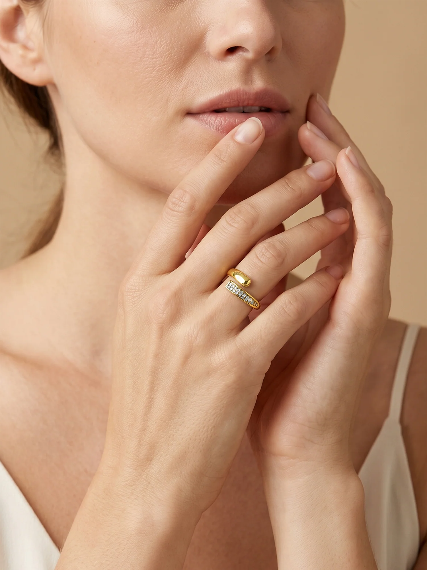 Minimal Mood Gold Plated Ring (Size 14) - Image 3