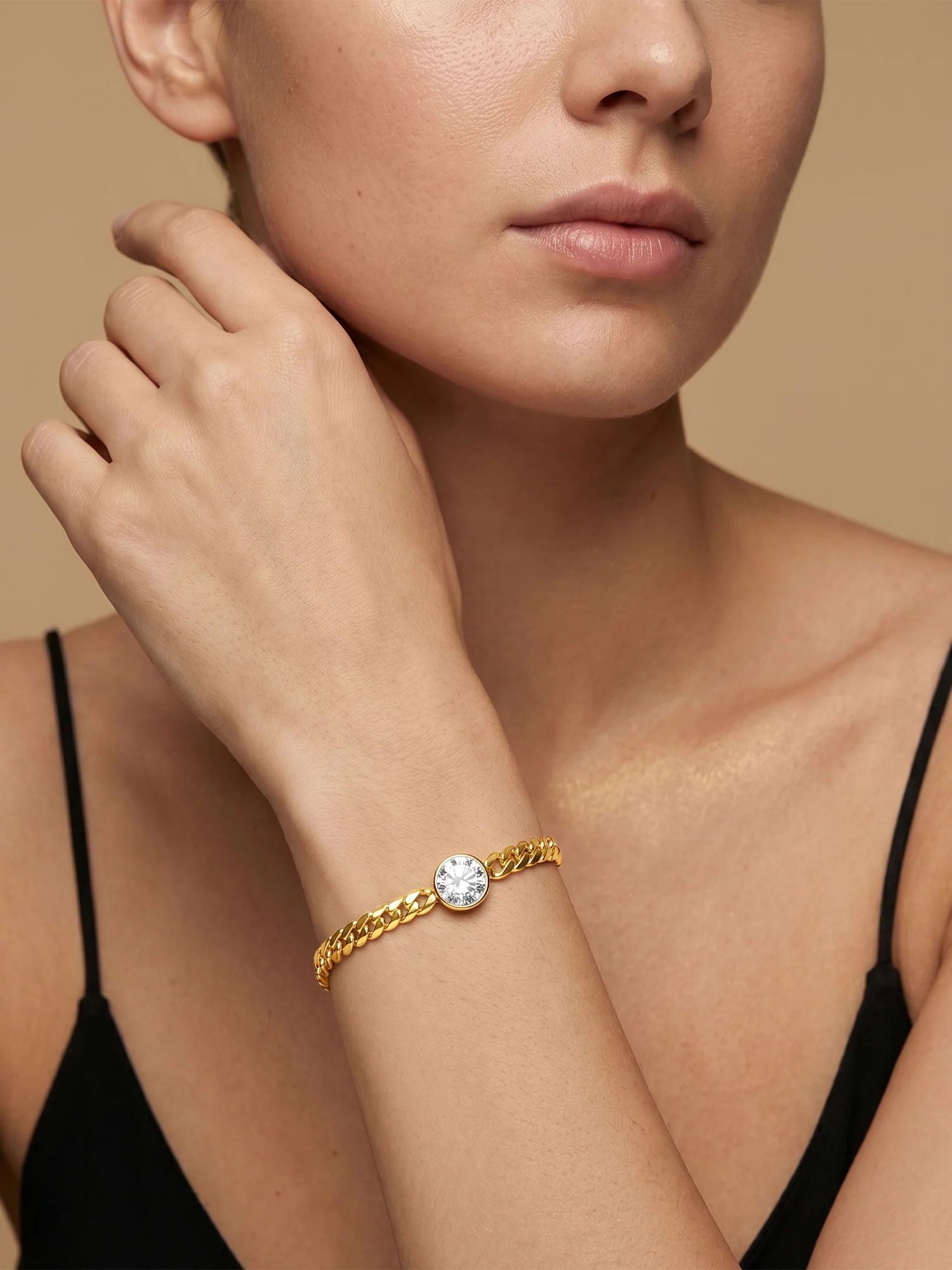 No Noise Gold Plated Bracelet - Image 3