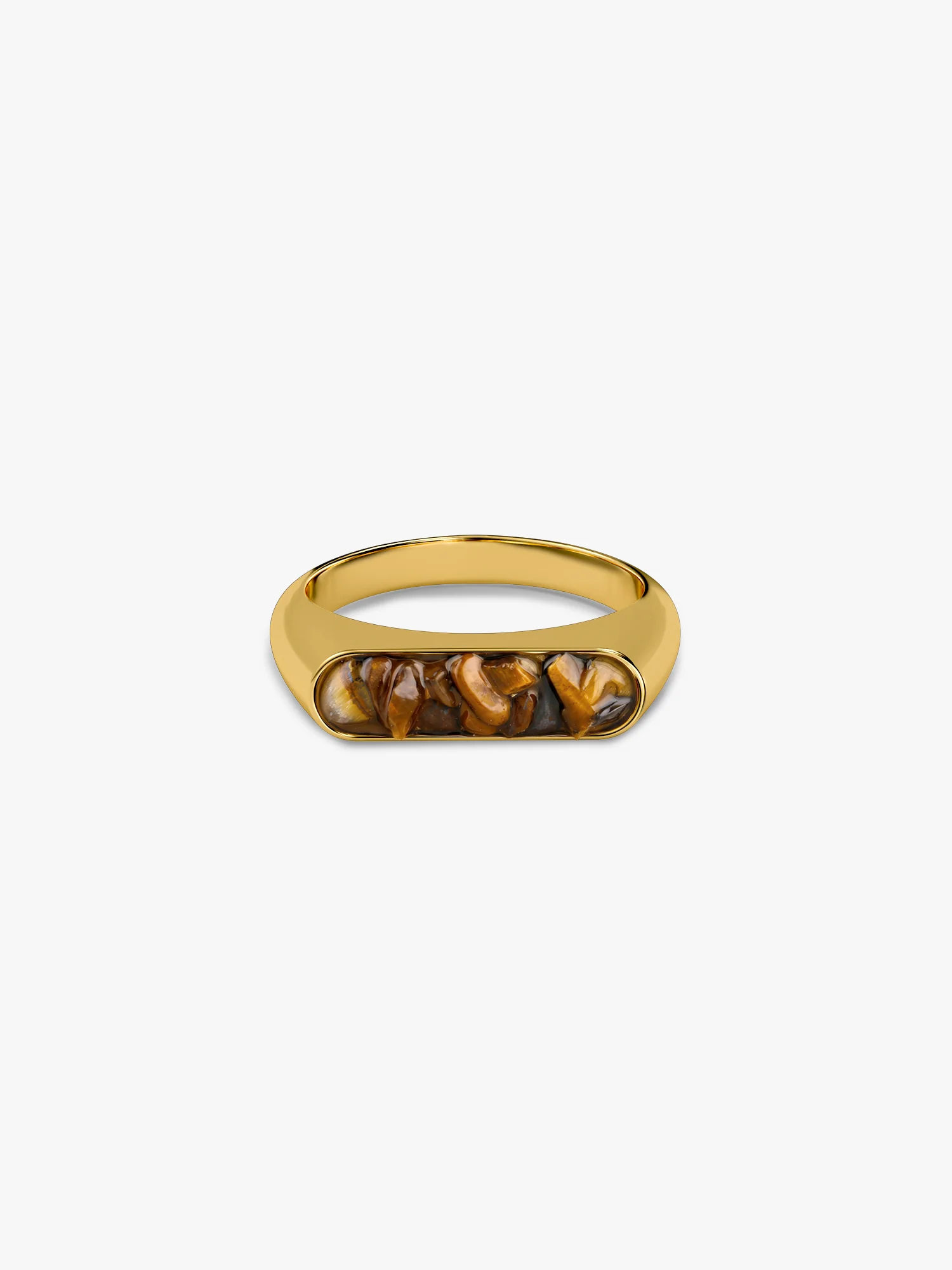 Noir Slay Gold Plated Ring (Size 14)