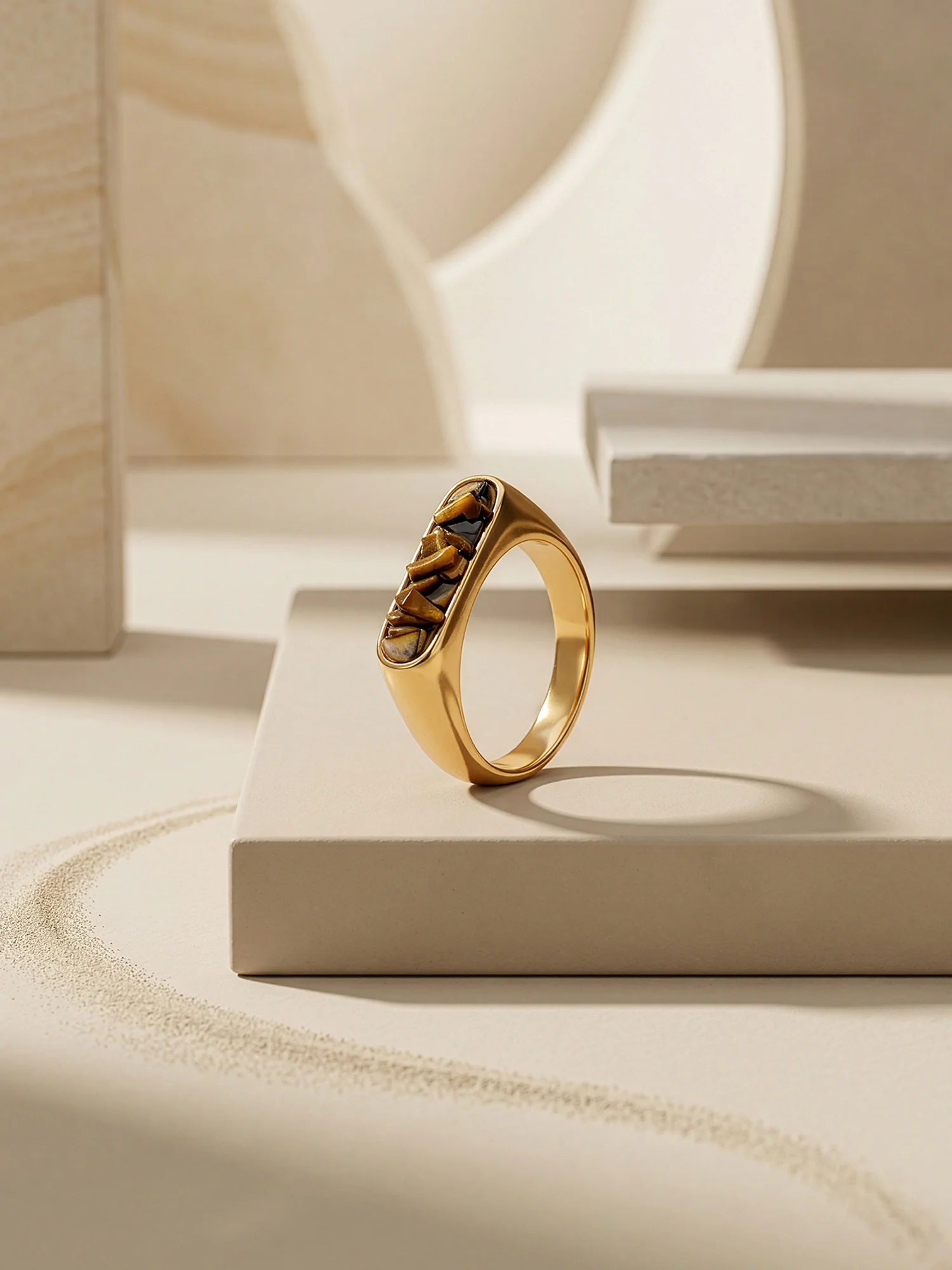 Noir Slay Gold Plated Ring (Size 14) - Image 2