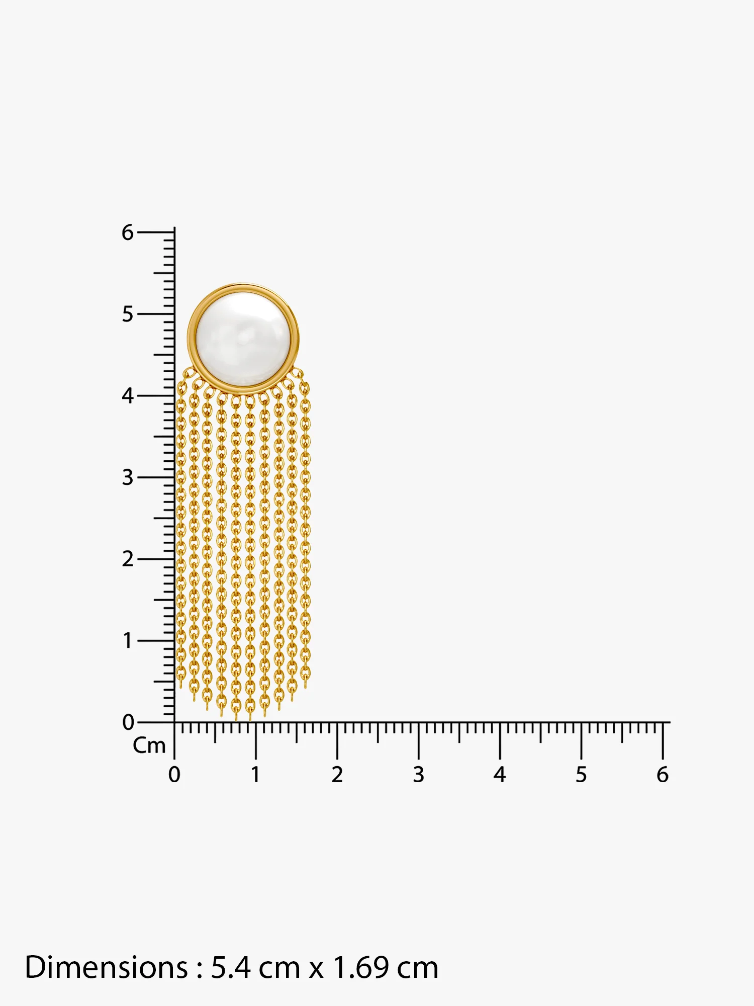 Off Duty Shine Gold Plated Earrings - Image 6