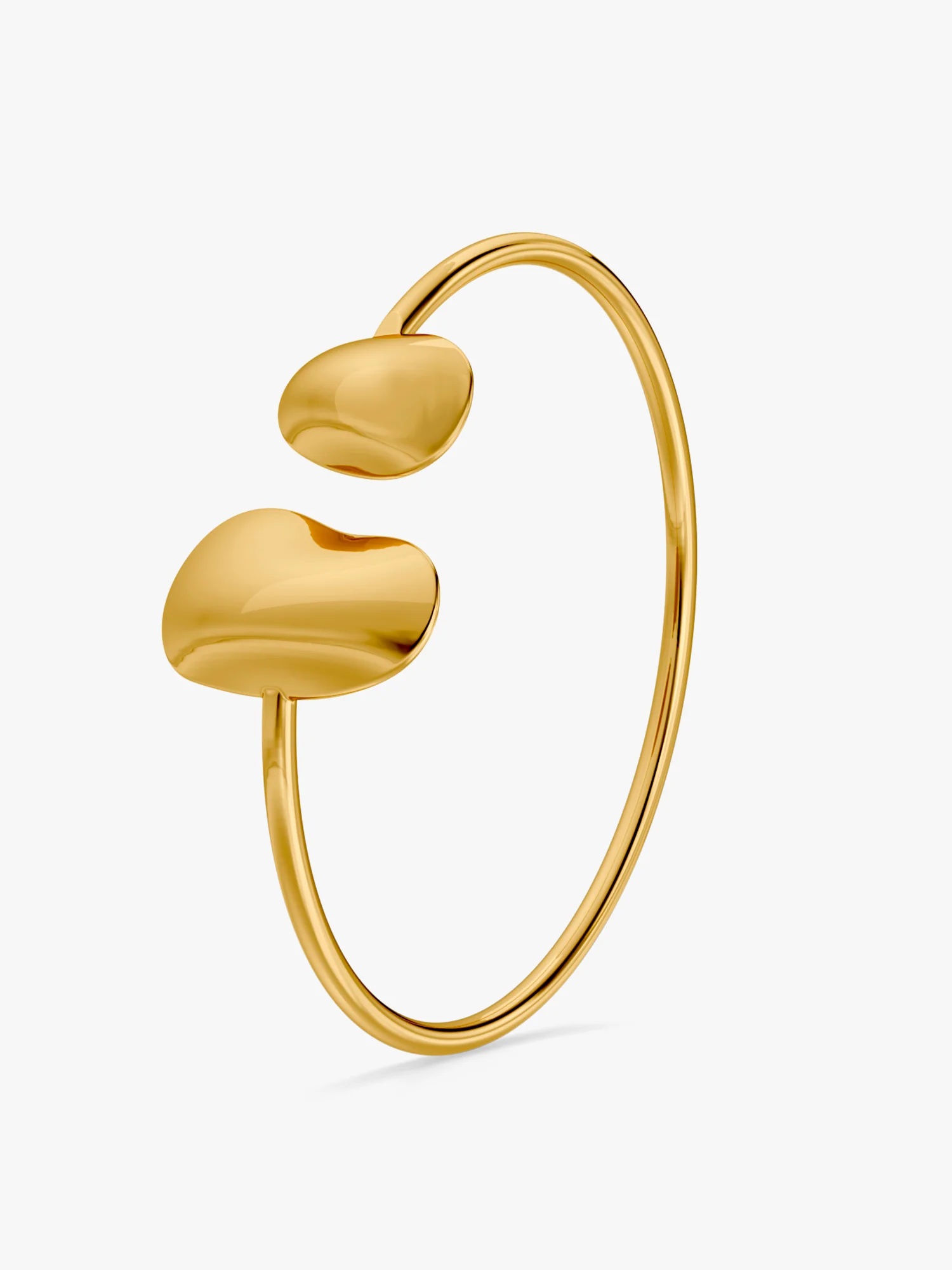 Off End Gold Plated Cuff Bracelet - Image 4