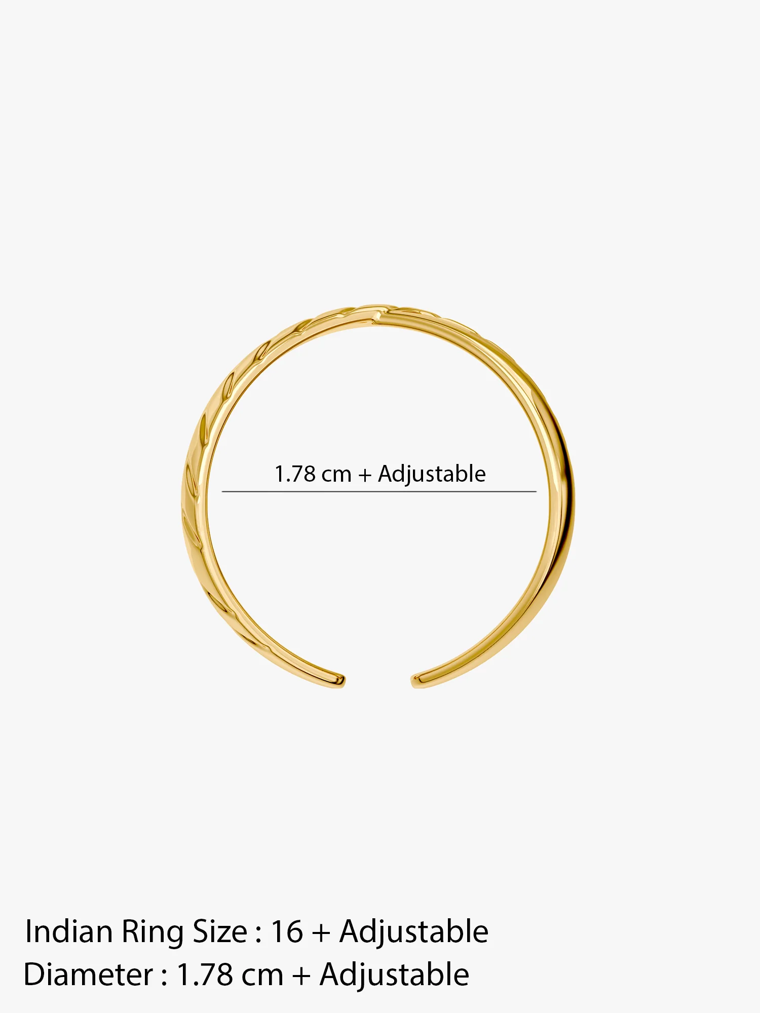 Orbit Gold Plated Ring (Size 16) - Image 6