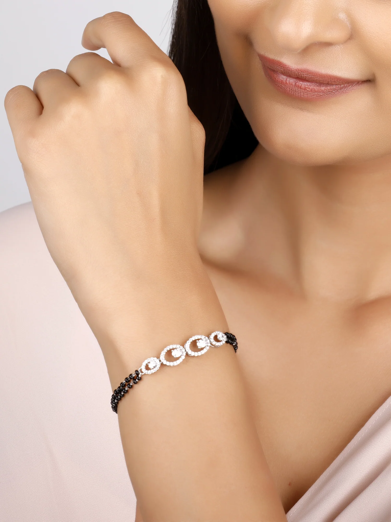 Silver Pearfection Mangalsutra Bracelet - Image 3