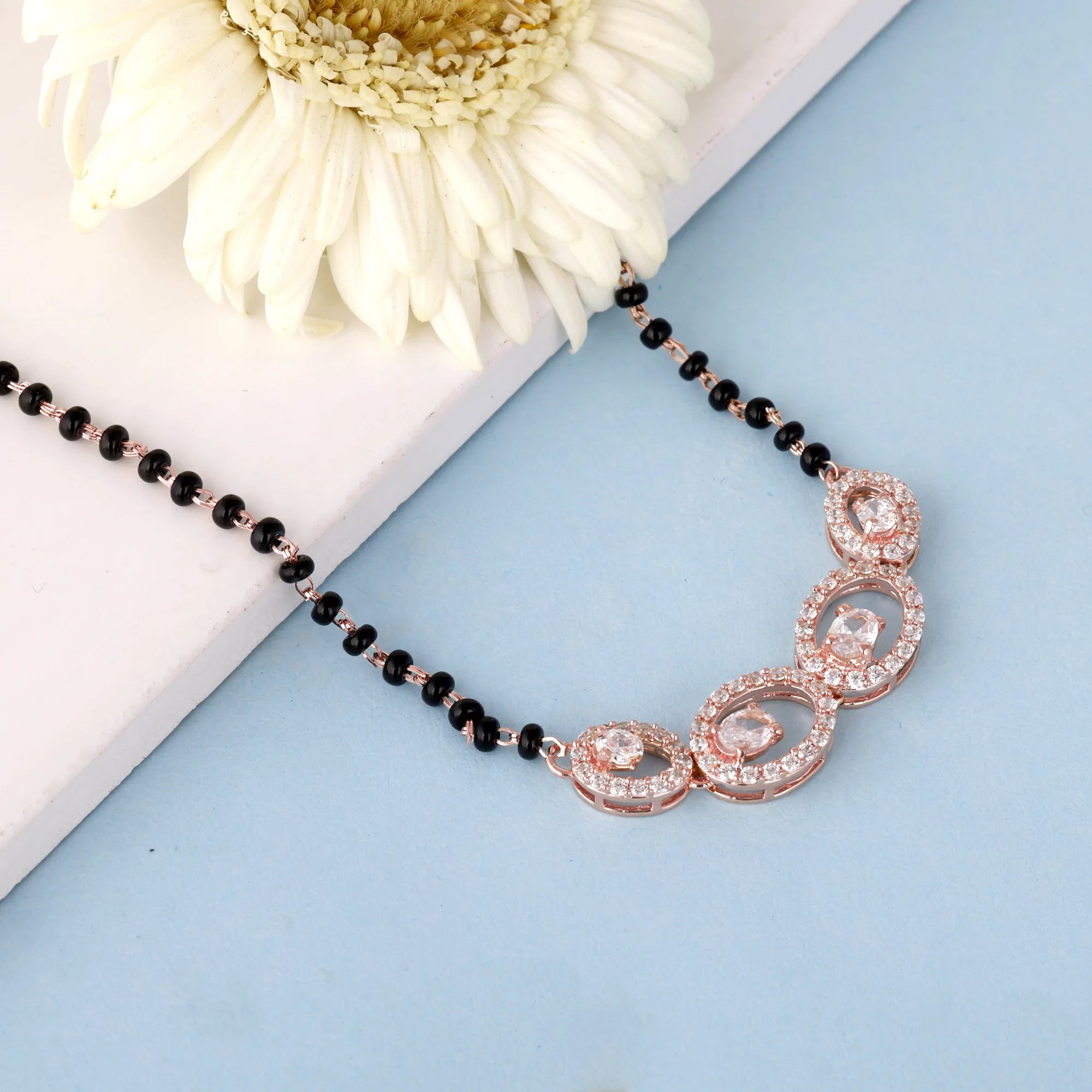 Rose Gold Eternal Love Mangalsutra - Image 2