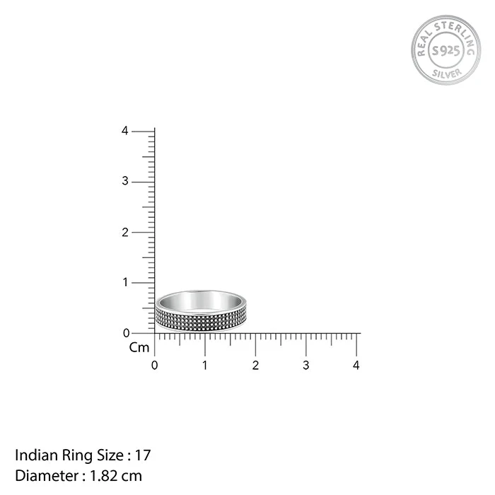 Oxidised Silver Alpha Ring For Him - Image 5