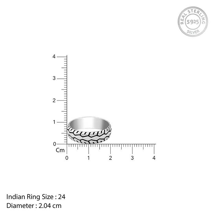 Oxidised Silver Classic Wonder Ring For Him - Image 6