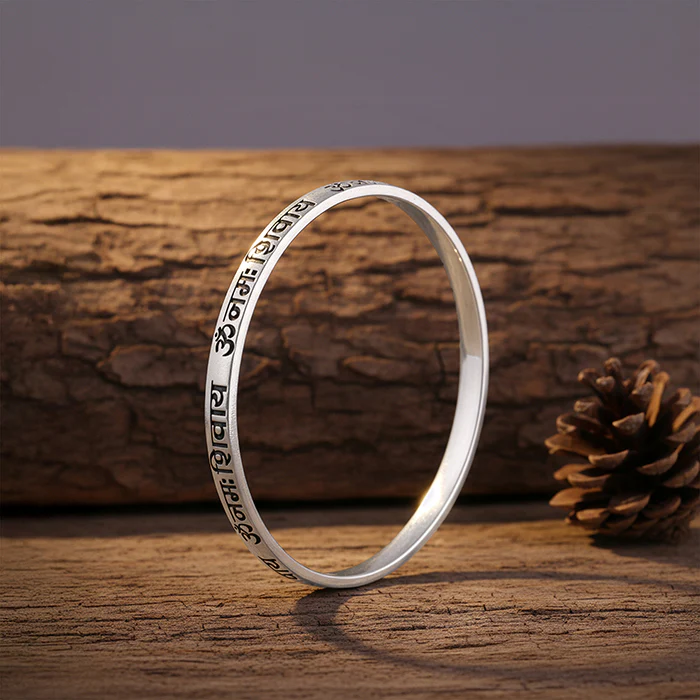 Oxidised Silver Harvik Kada For Him - Image 2
