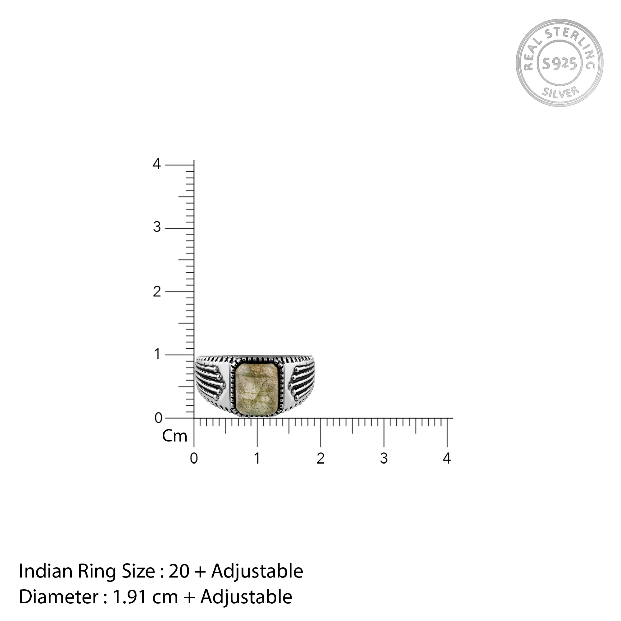 Oxidised Silver Heritage Ring For Him - Image 5