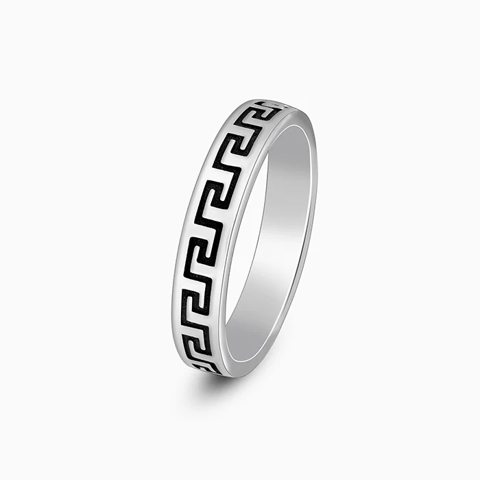 Oxidised Silver Mystique Ring For Him - Image 4