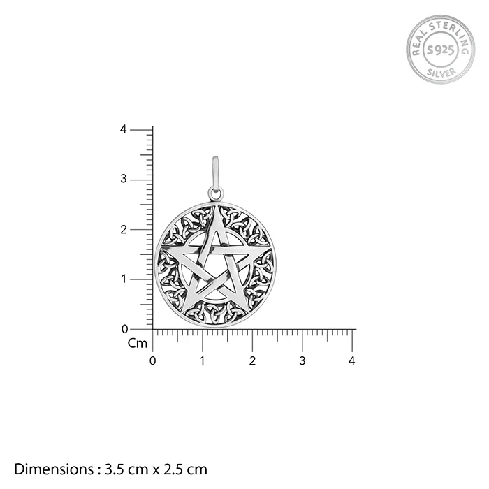 Oxidised Silver Star Pendant With Box Chain For Him - Image 5