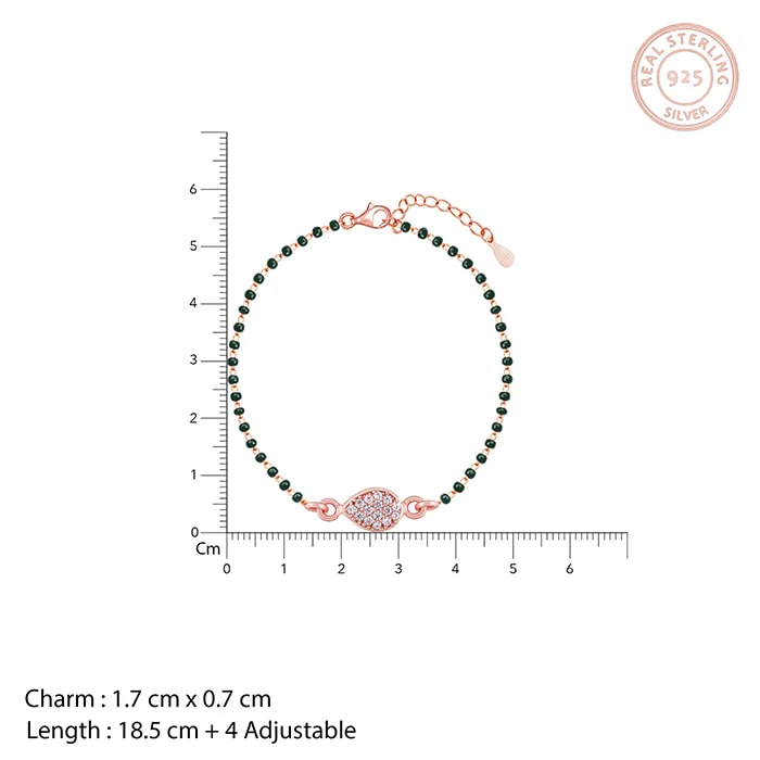 Rose Gold Tears of Love Mangalsutra Bracelet - Image 3