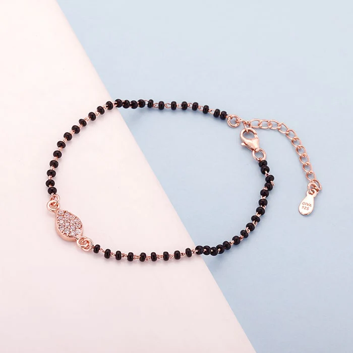 Rose Gold Tears of Love Mangalsutra Bracelet - Image 4
