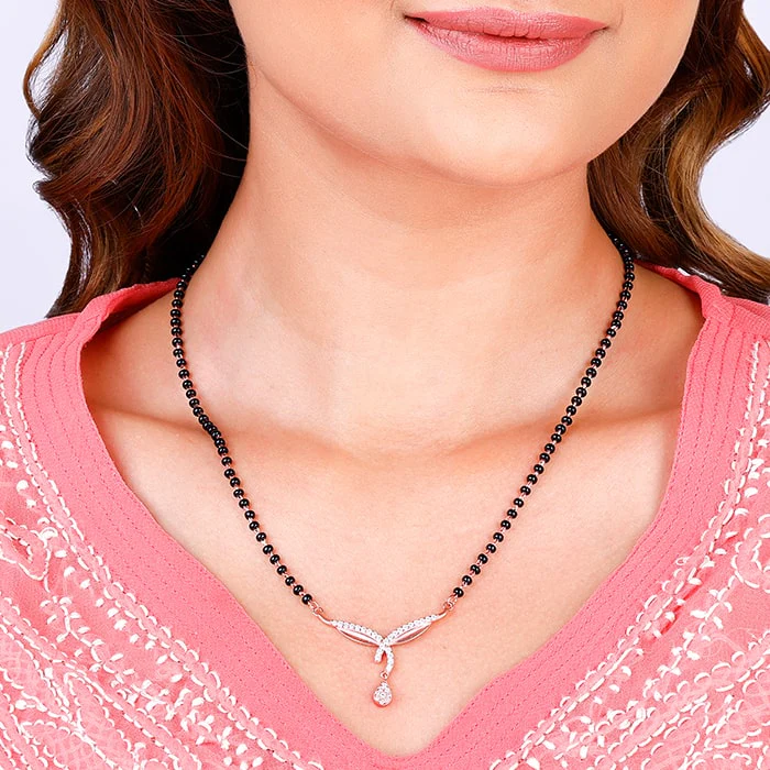 Rose Gold Vows of Love Mangalsutra - Image 3