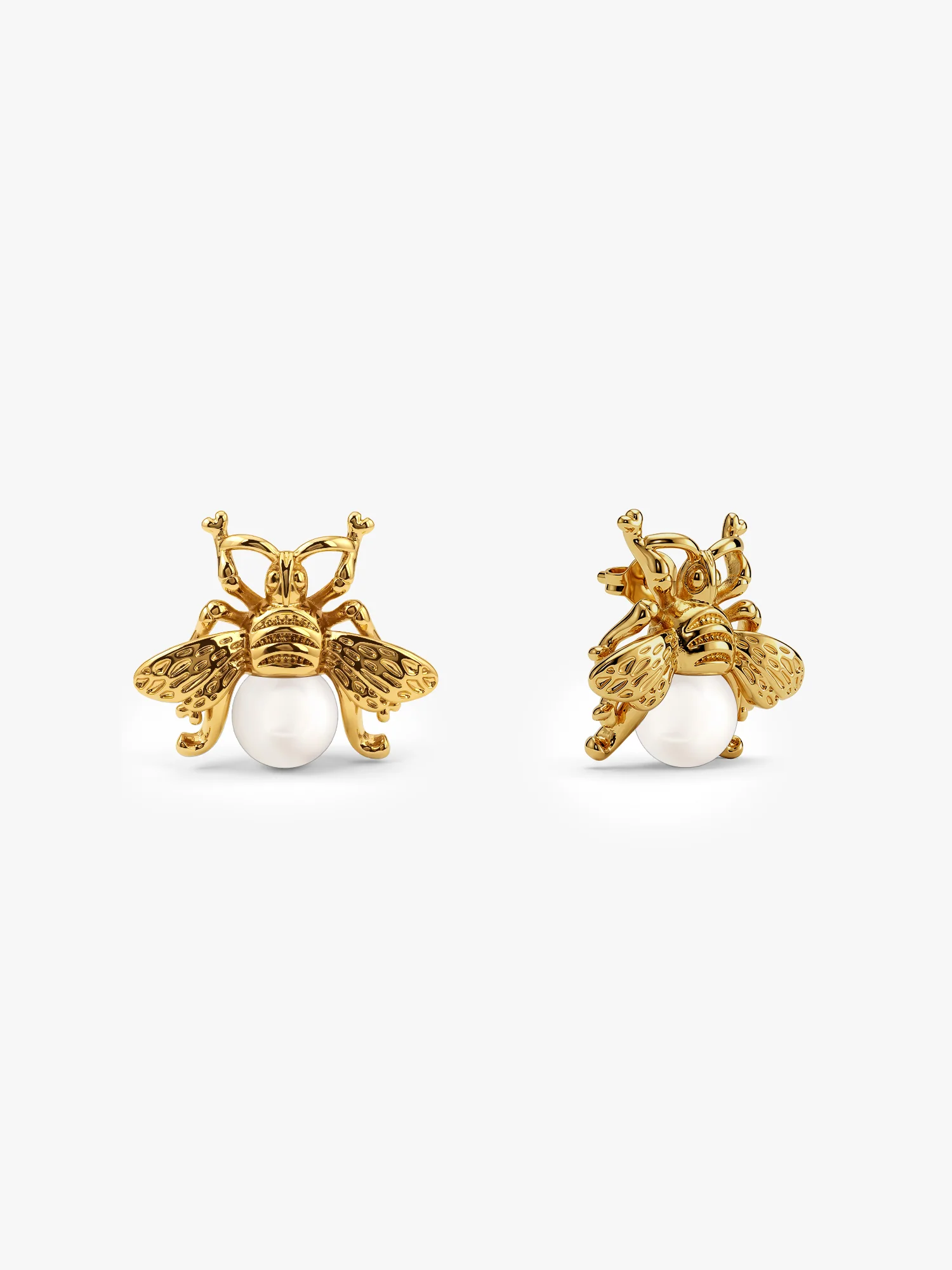 Petal Core Gold Plated Studs Earrings