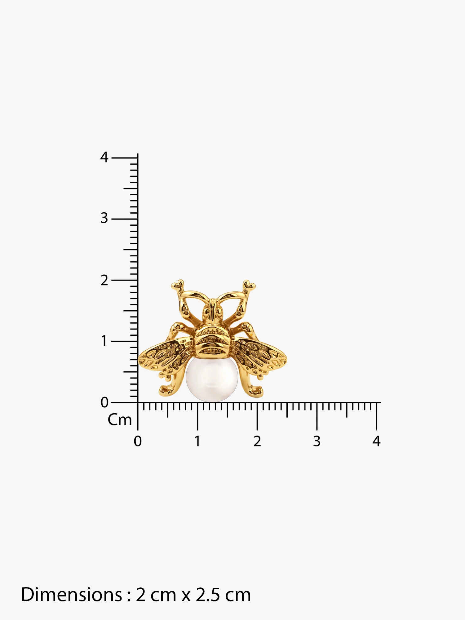 Petal Core Gold Plated Studs Earrings - Image 6