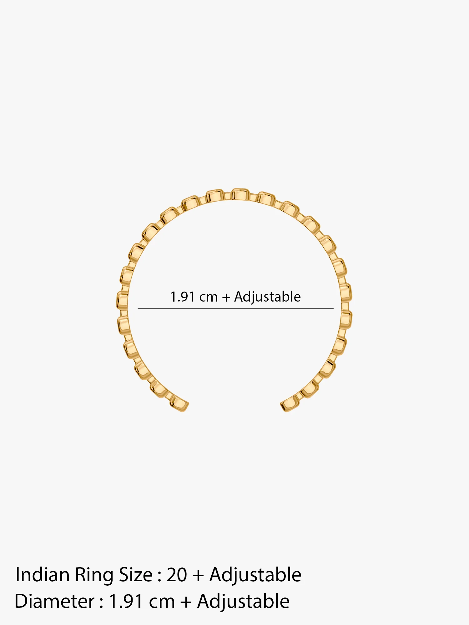 Picket Gold Plated Ring (Size 20) - Image 6