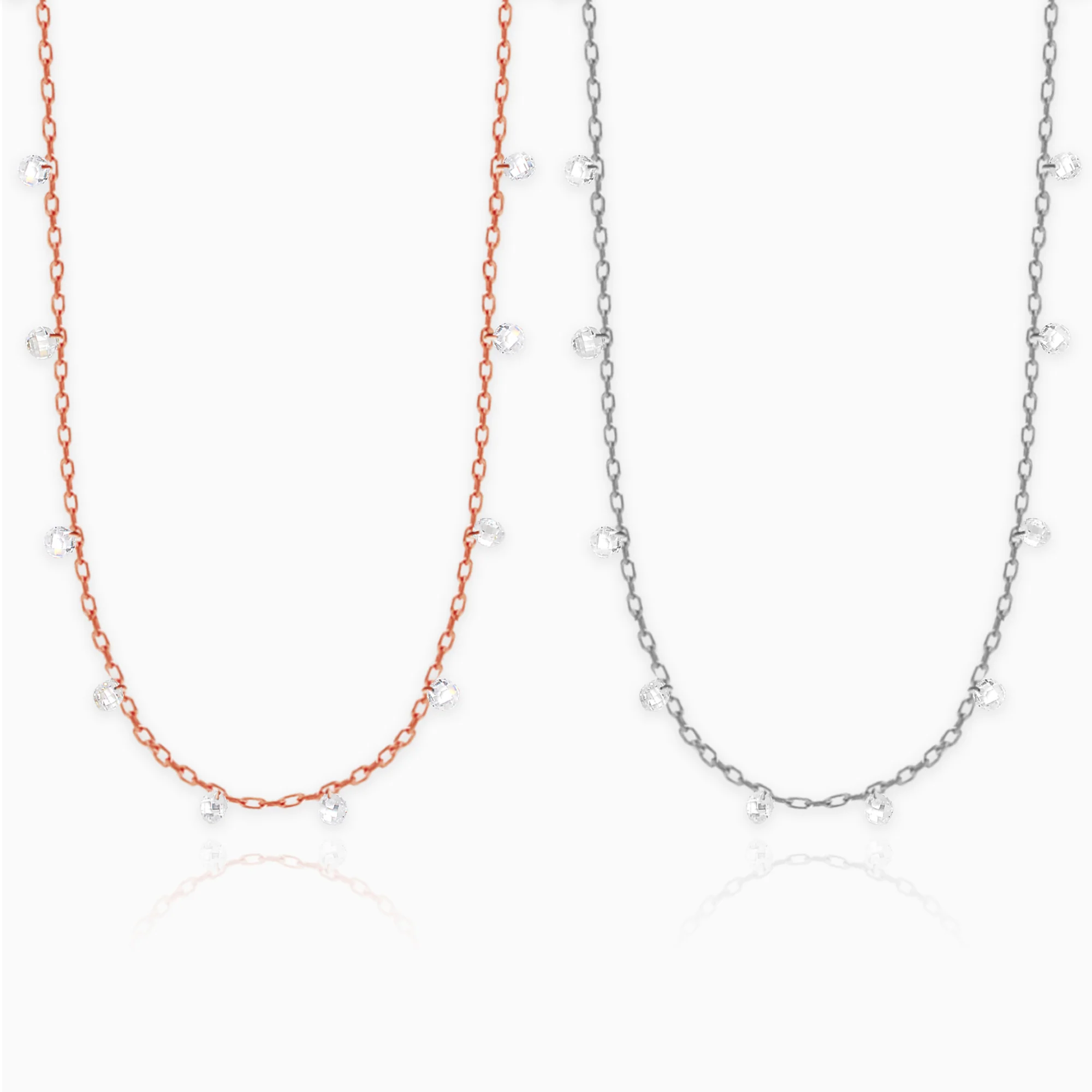 Silver and Rose Gold Regal Queen Duo