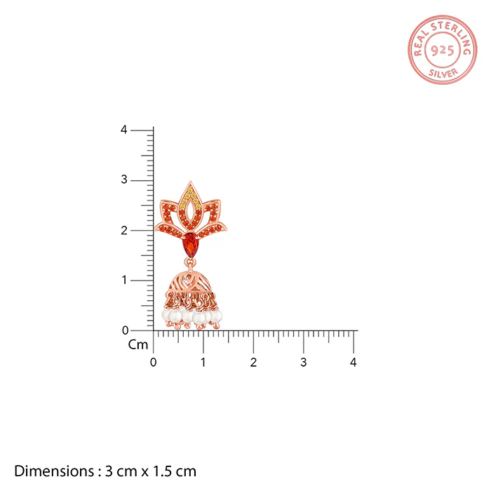 Rose Gold Adishakti Jhumka - Image 5