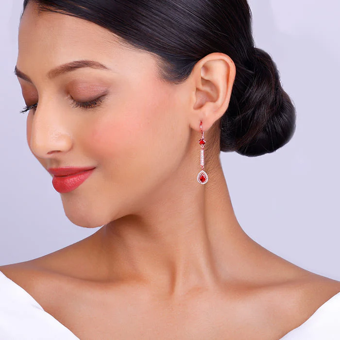 Rose Gold Always Love Earrings - Image 3