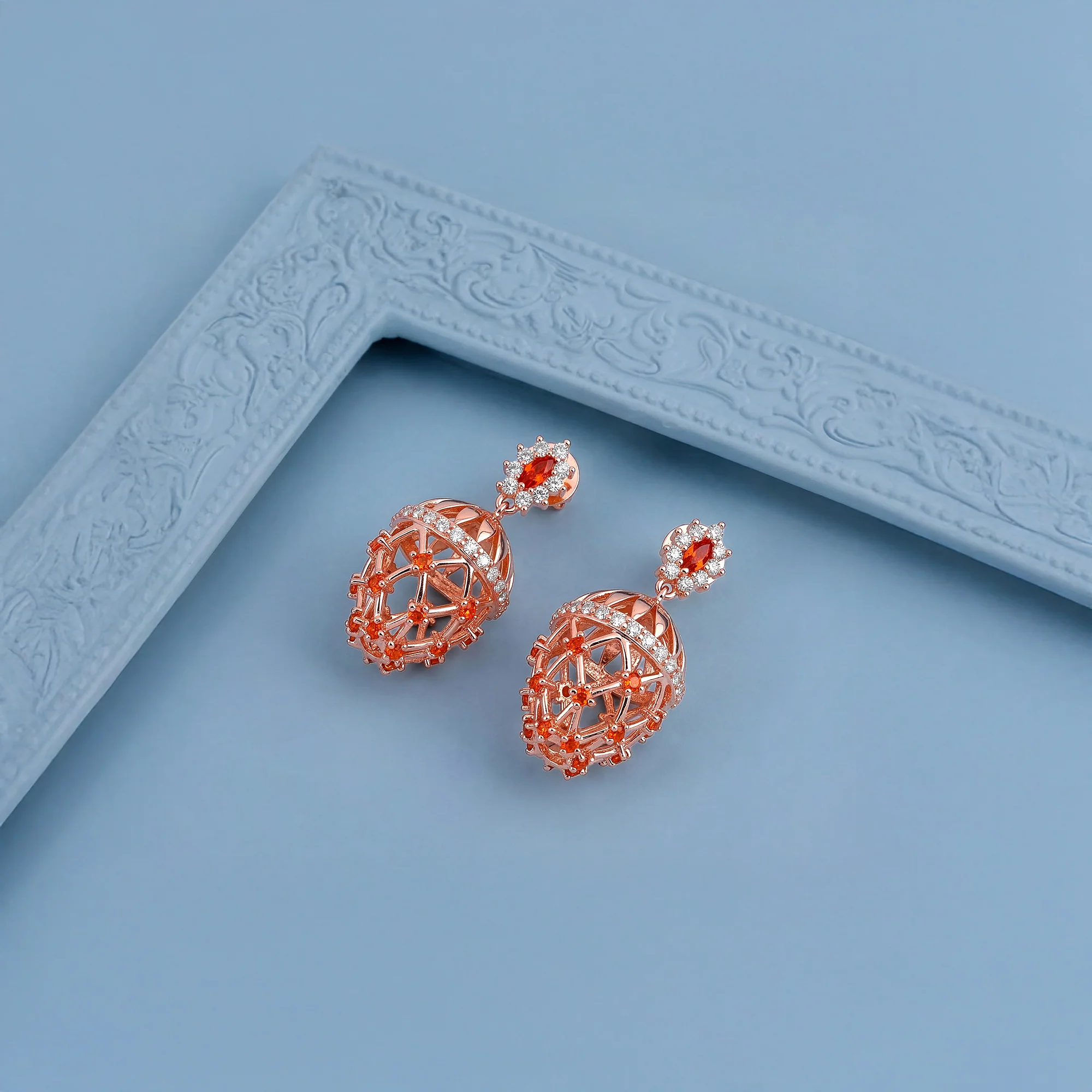 Rose Gold Amaterasu Earrings - Image 2