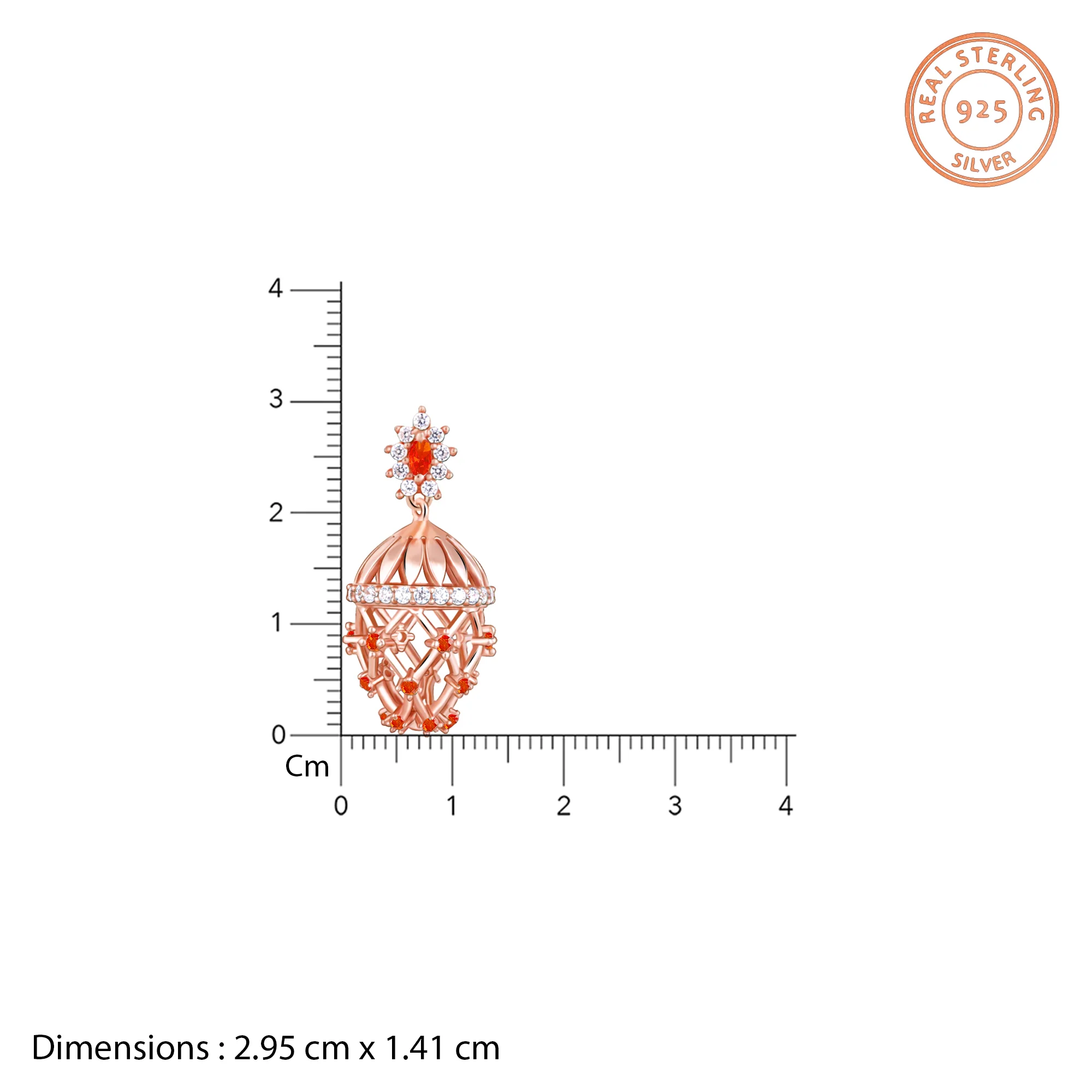 Rose Gold Amaterasu Earrings - Image 5