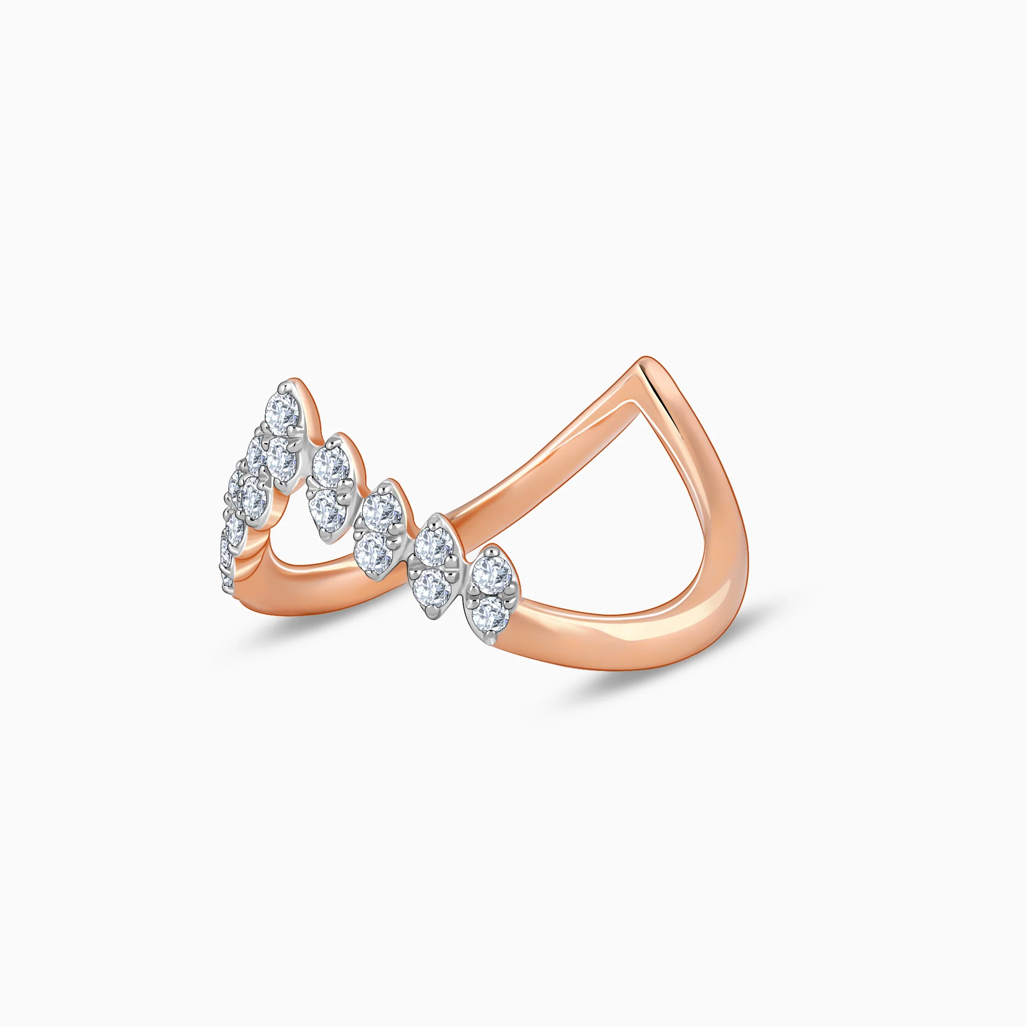 Rose Gold Cuore Diamond Vanki Ring - Image 4