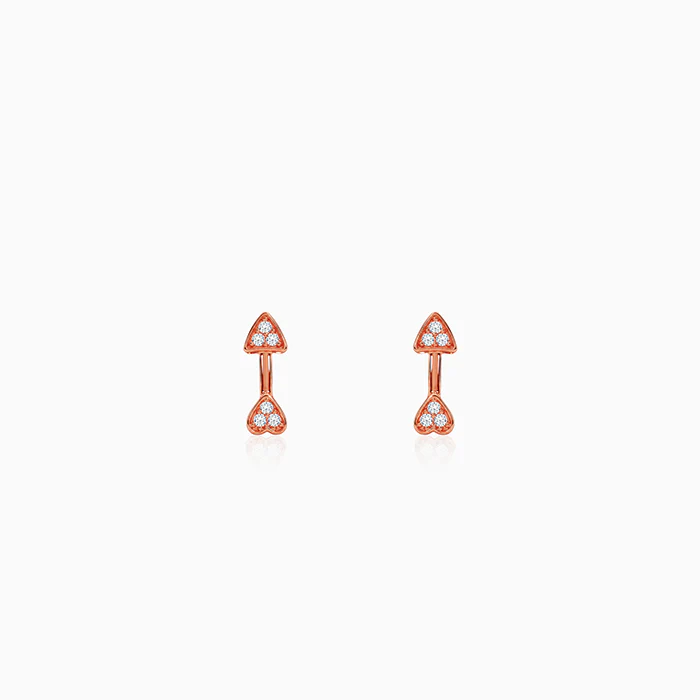 Rose Gold Arrowshine Studs