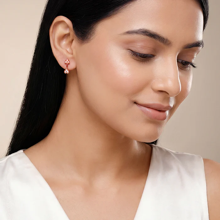 Rose Gold Arrowshine Studs - Image 3