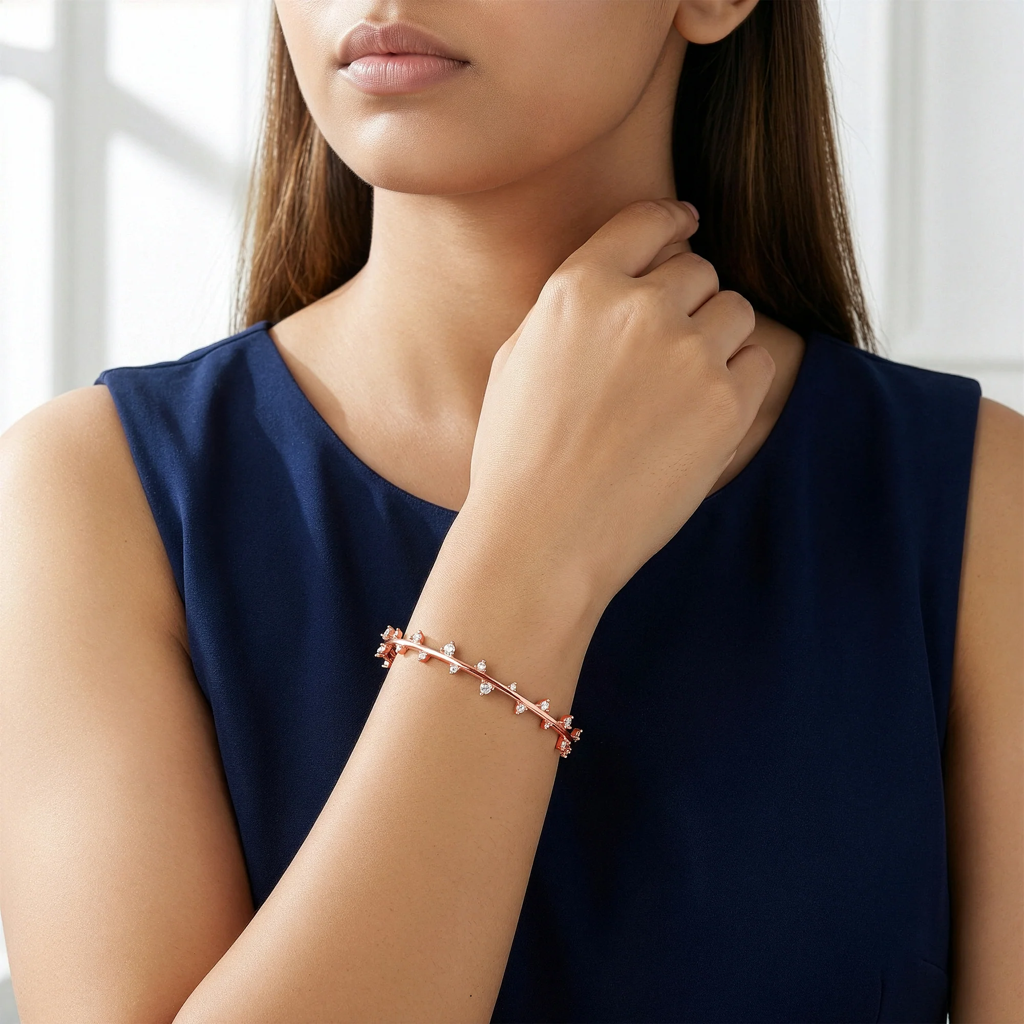Rose Gold Beautiful Things Cuff Bracelet - Image 3