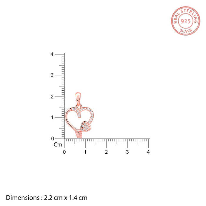 Rose Gold Best Love Pendant With Link Chain - Image 5