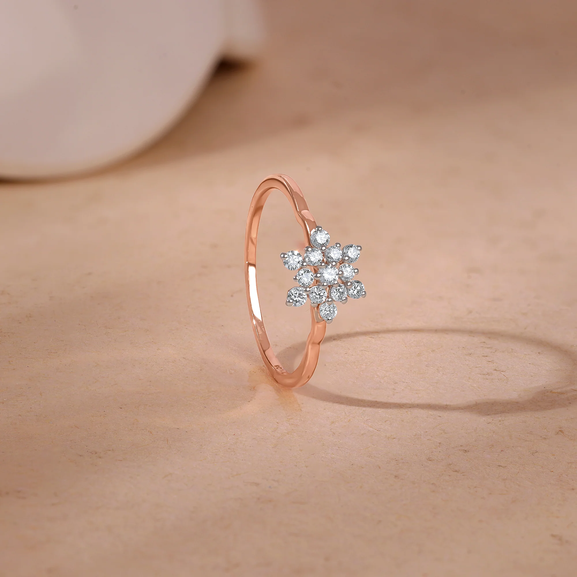 Rose Gold Bloom Lab Grown Diamond Ring - Image 2