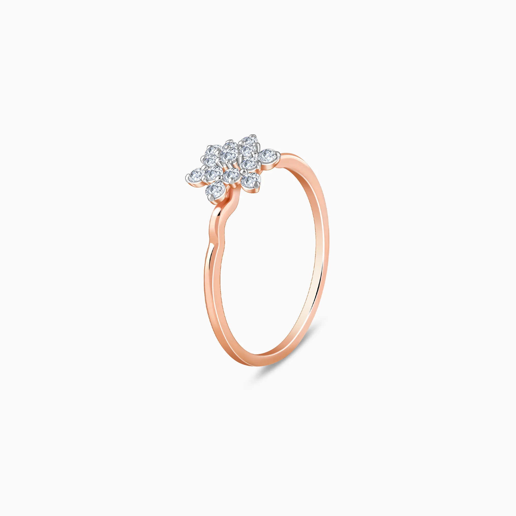 Rose Gold Bloom Lab Grown Diamond Ring - Image 4