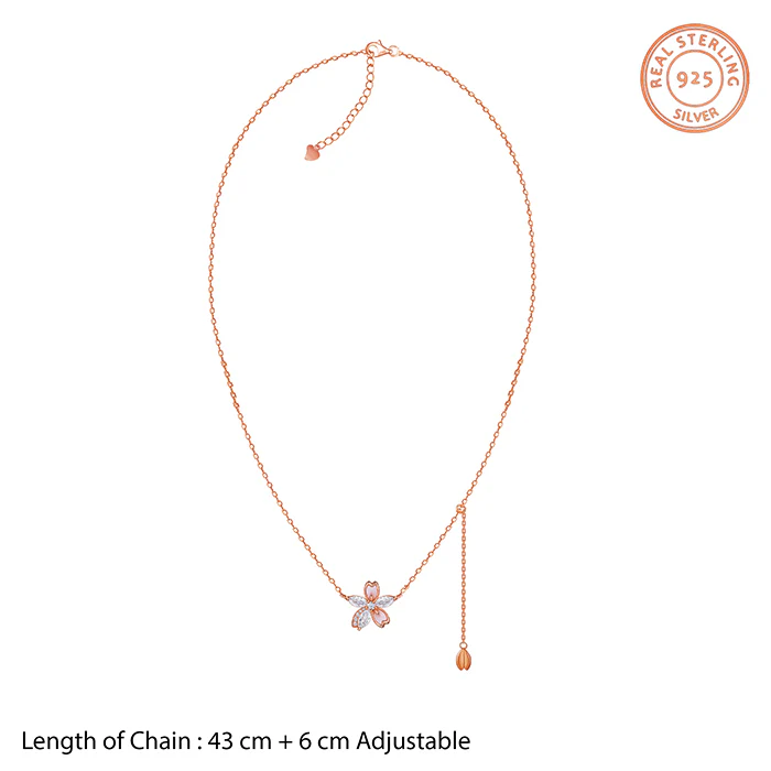 Rose Gold Bloom Necklace - Image 5