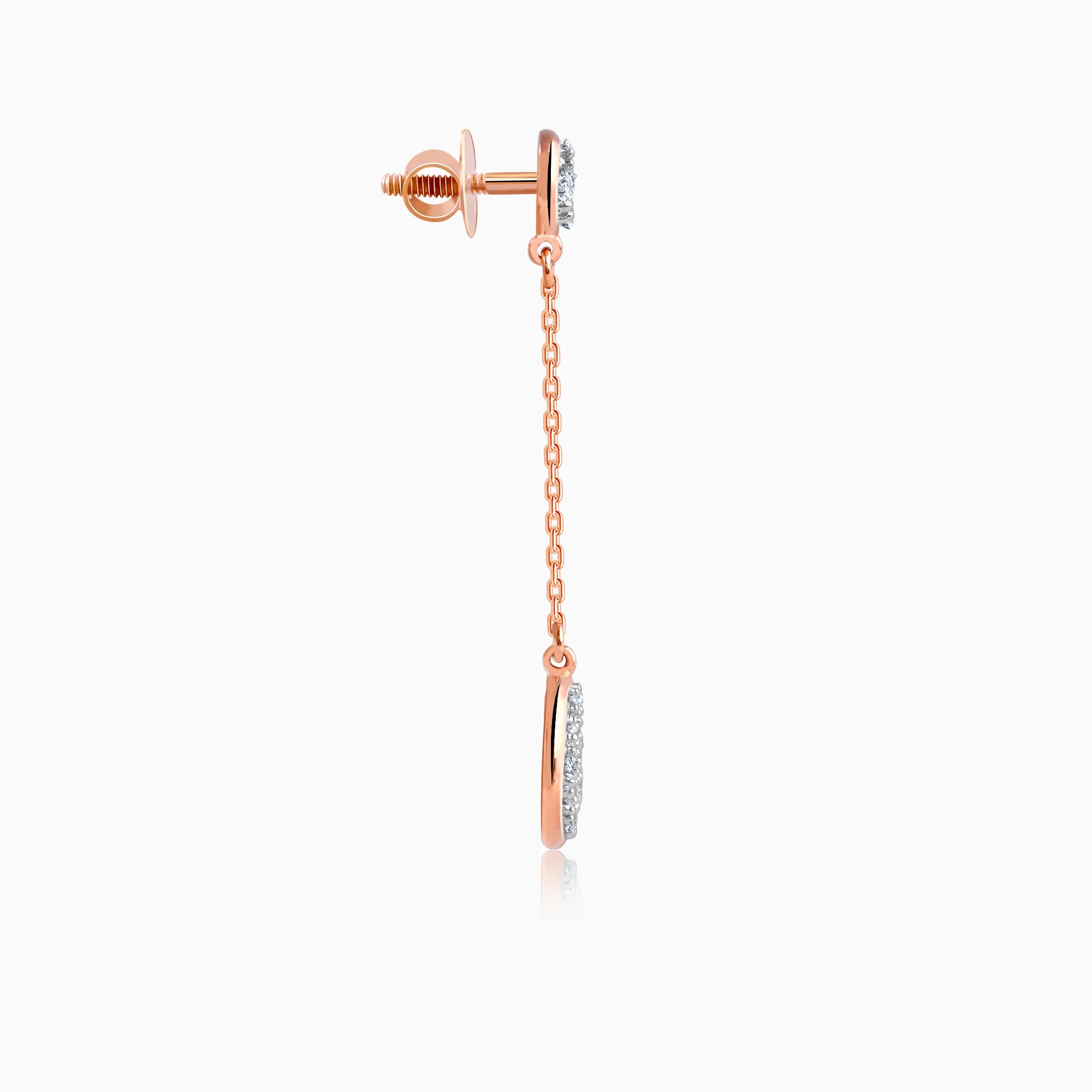 Rose Gold Blooming Lab Grown Diamond Earrings - Image 5