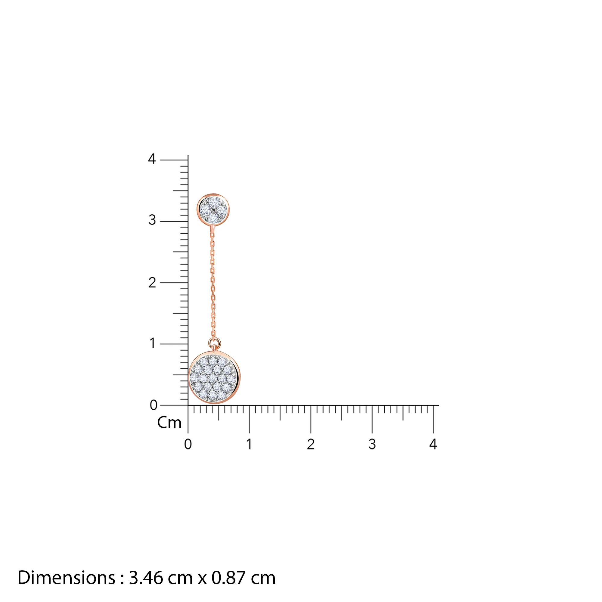 Rose Gold Blooming Lab Grown Diamond Earrings - Image 6
