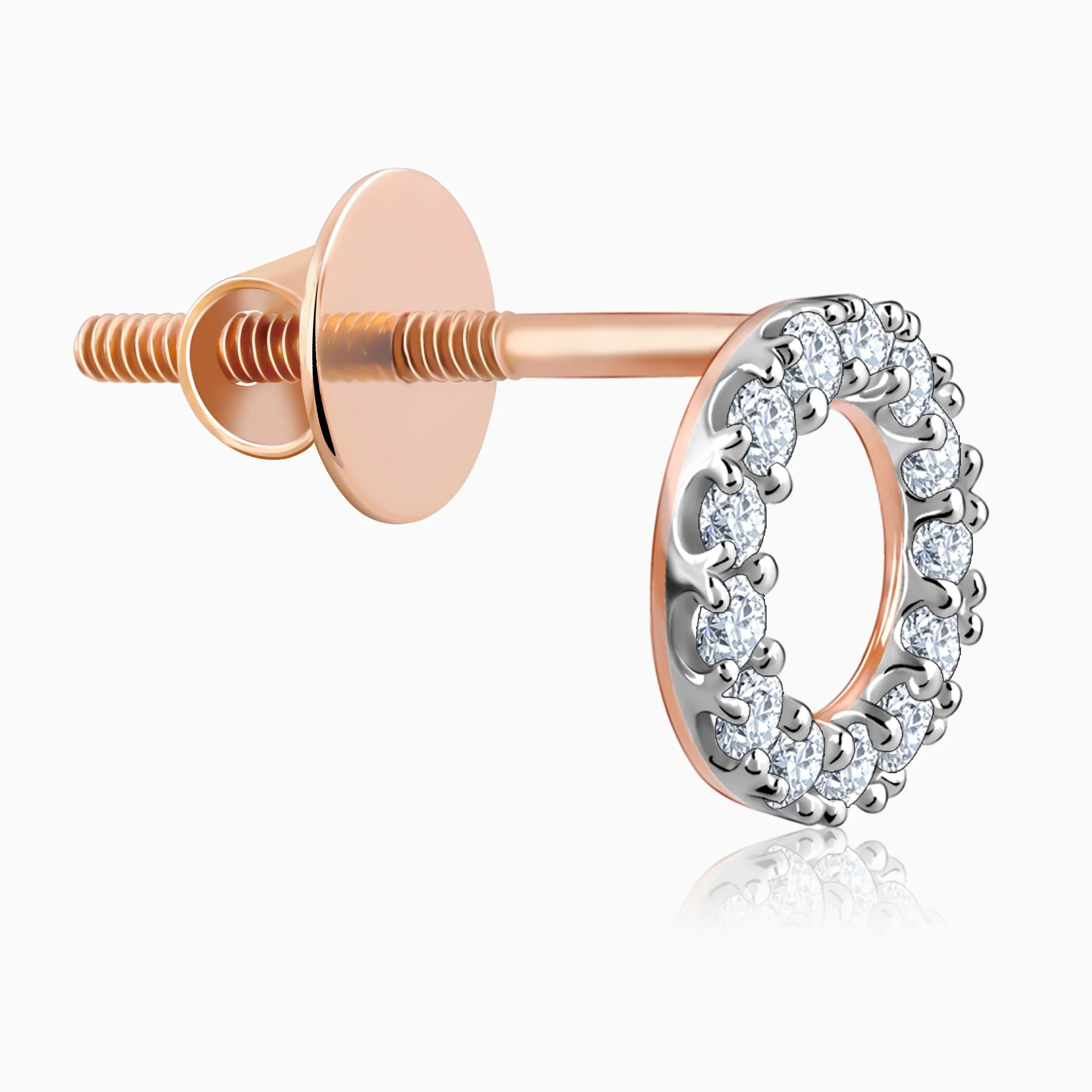 Rose Gold Bold & Bae Convertible Diamond Earrings - Image 6