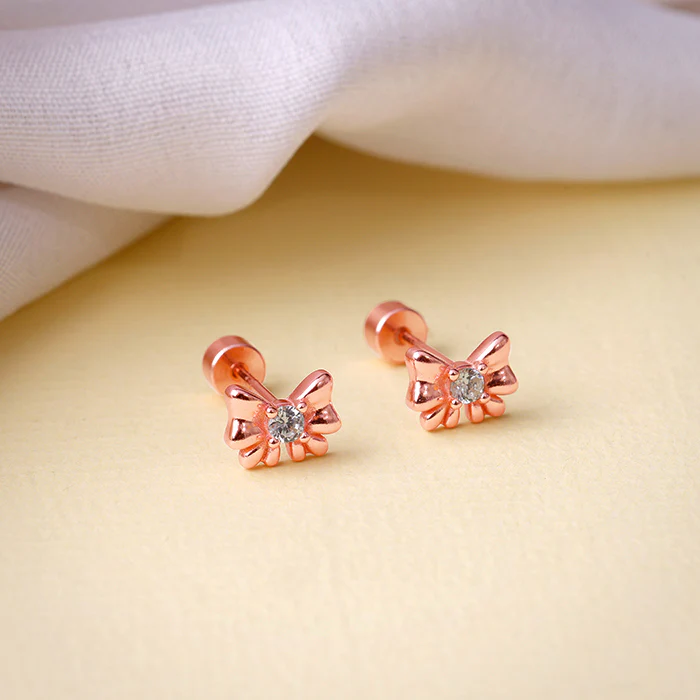 Rose Gold Bowie Ear Piercings - Image 2