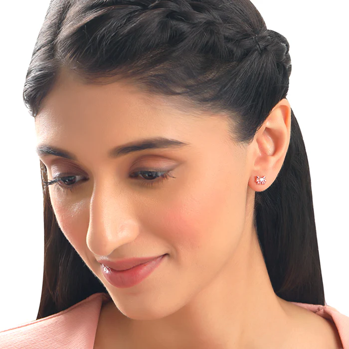 Rose Gold Bowie Ear Piercings - Image 3