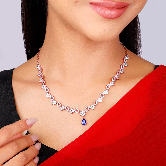 Rose Gold Bridal Celebration Necklace - Image 3