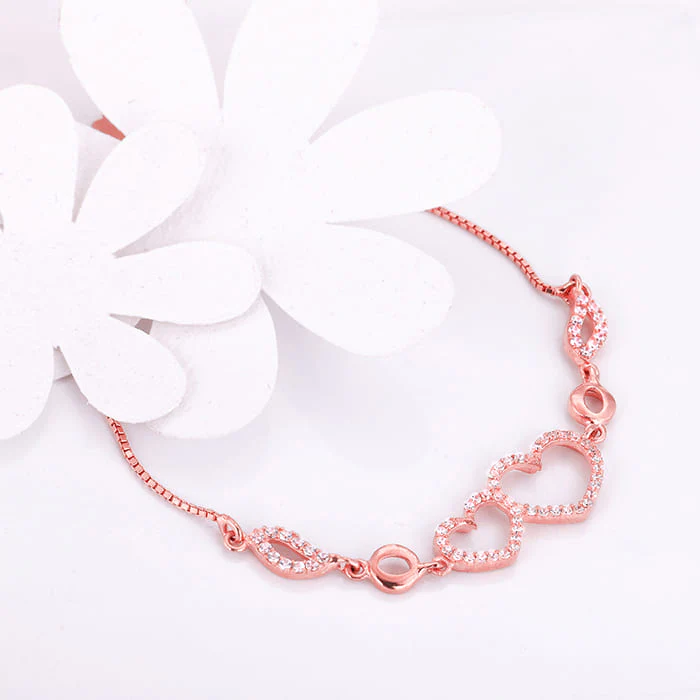 Rose Gold Bright Heart Bracelet - Image 2