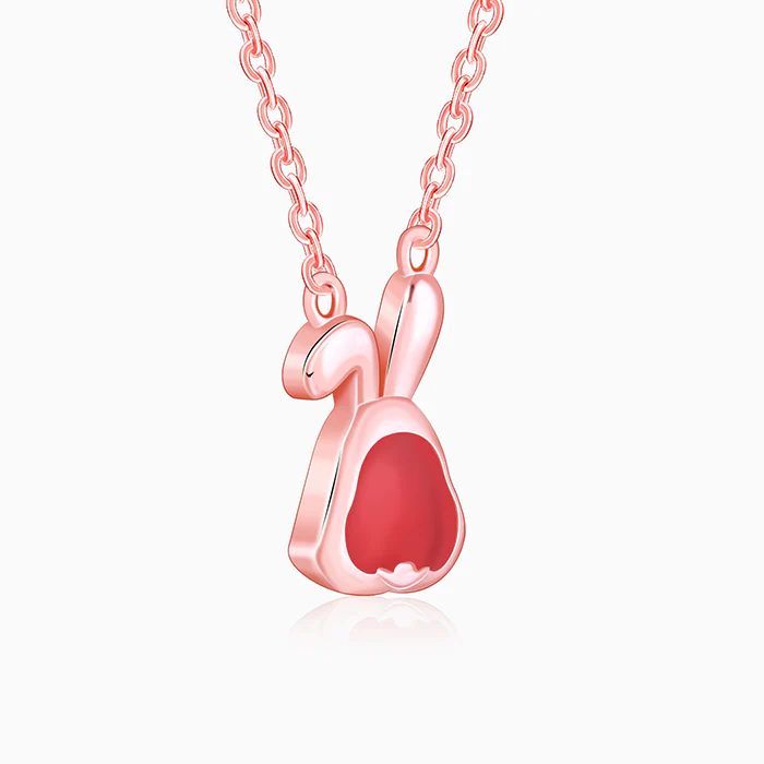 Rose Gold Bunny Kids Necklace - Image 4