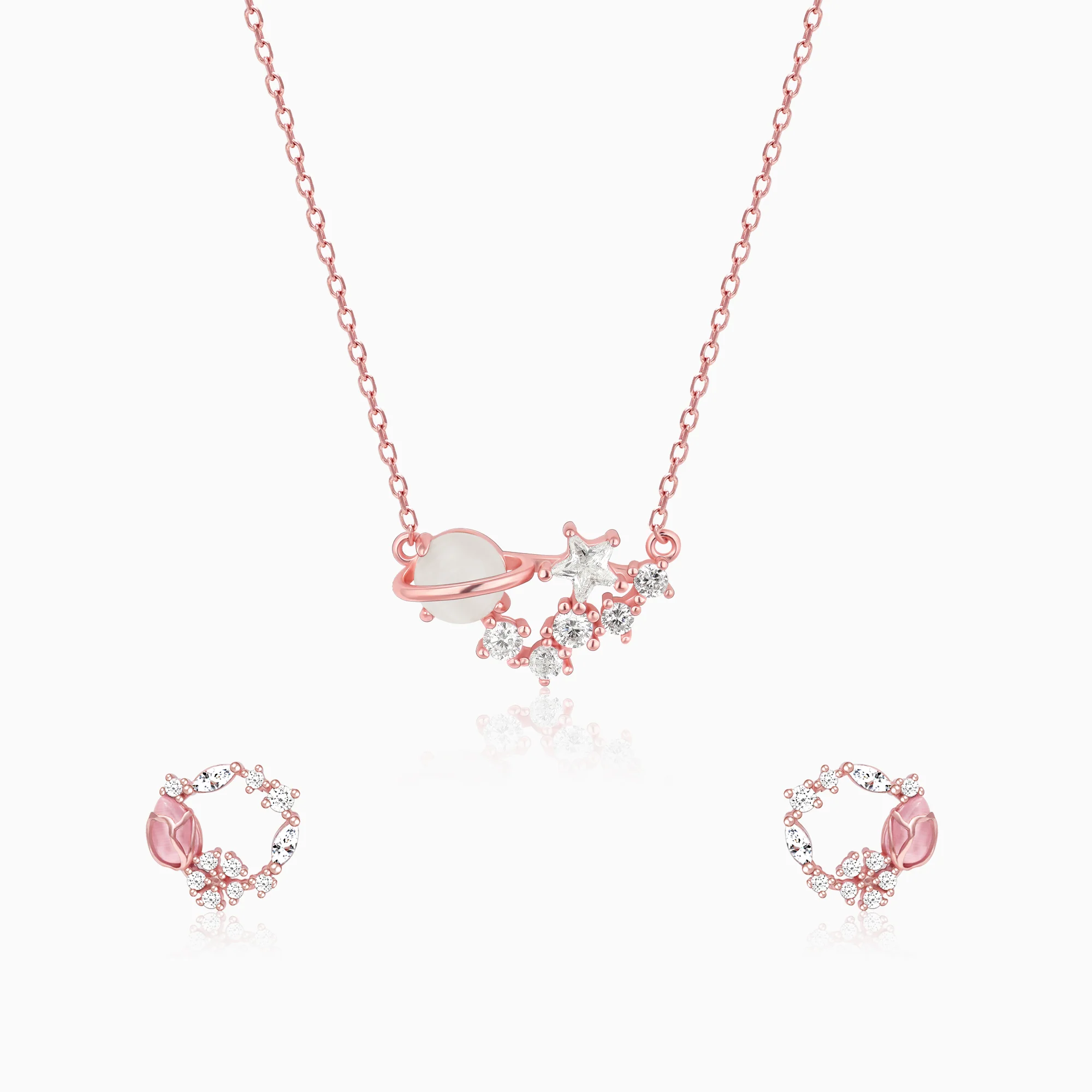 Rose Gold Celestial Swirl Set