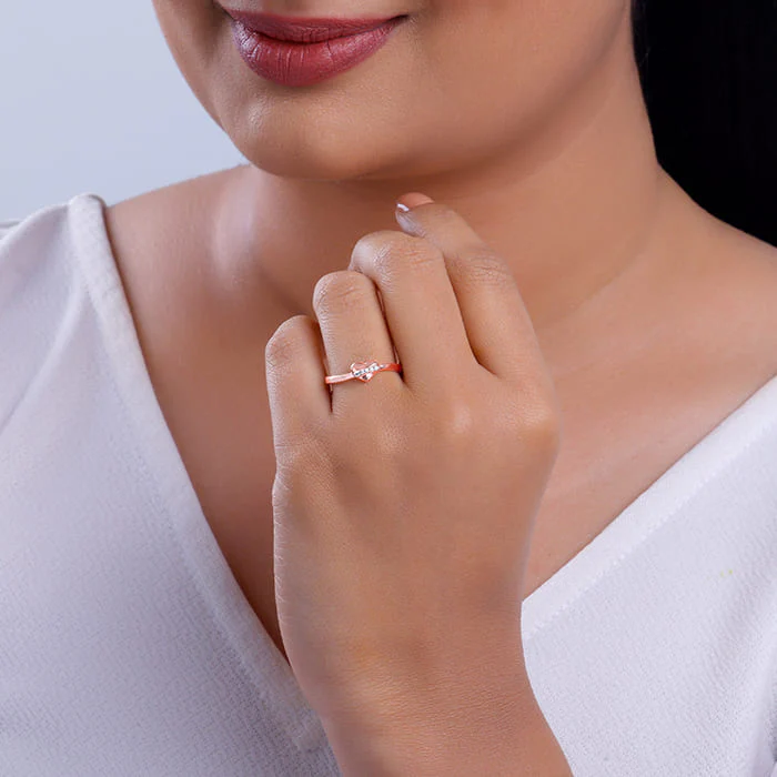 Rose Gold Cherished Sparkle Ring - Image 3