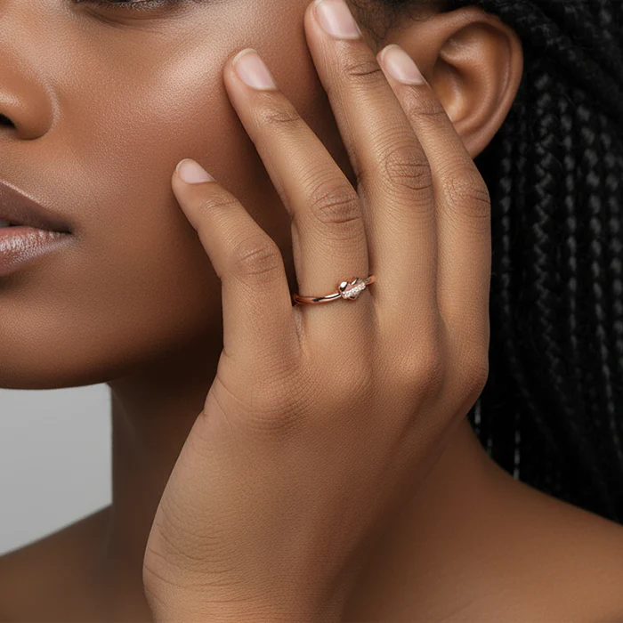 Rose Gold Cherished Sparkle Ring - Image 4