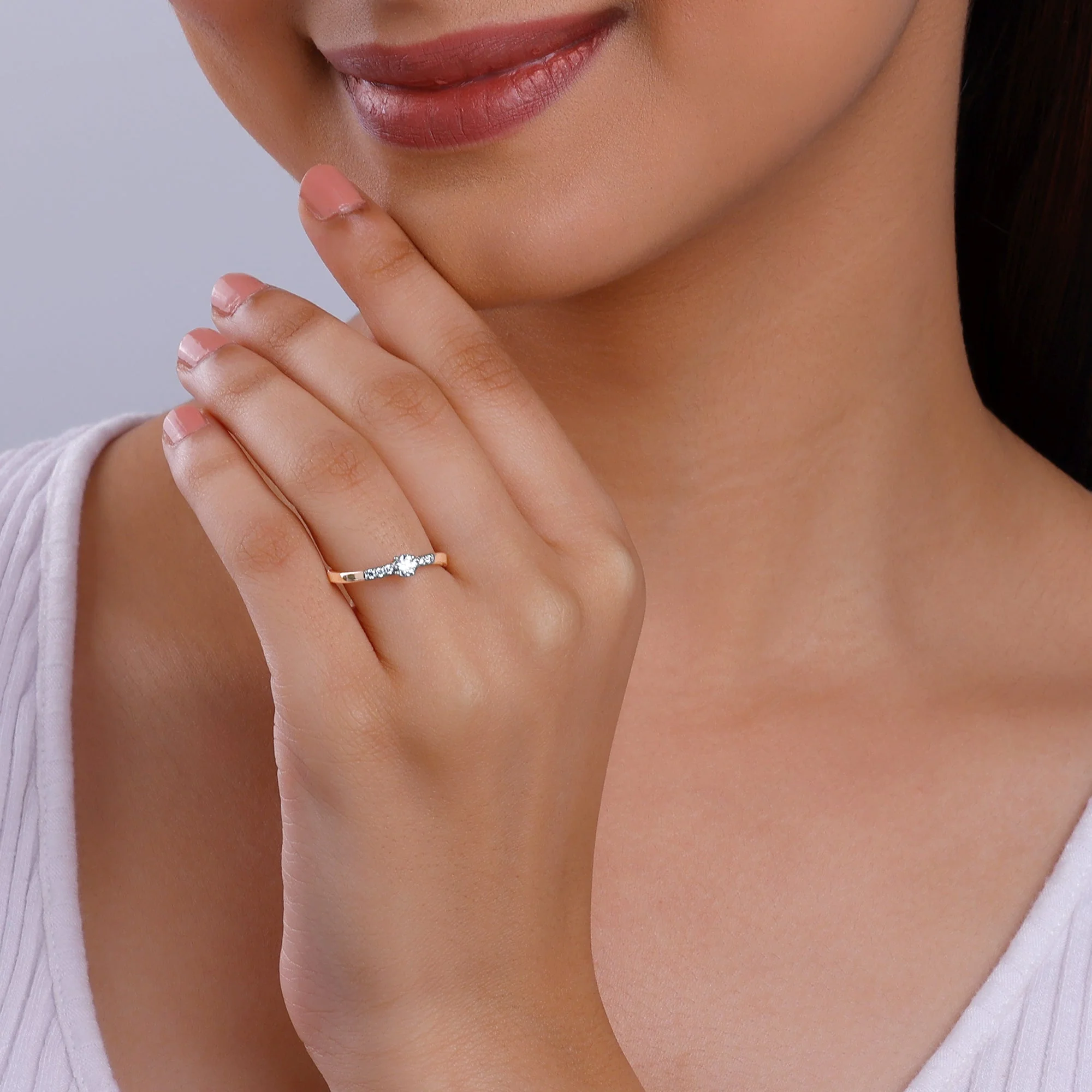Rose Gold Classic You Diamond Ring - Image 3