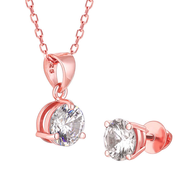 Rose Gold Classic Zircon Set - Image 6