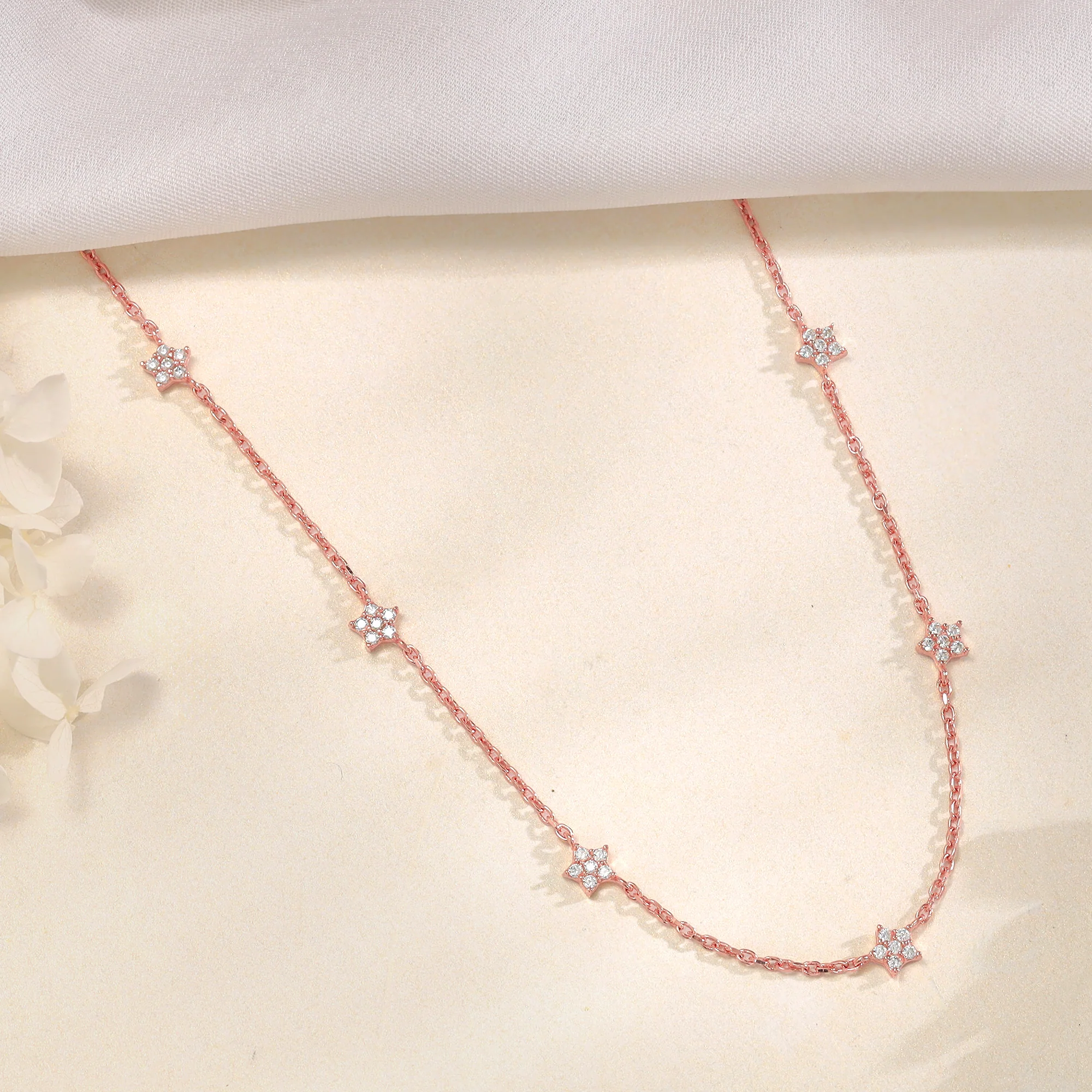 Rose Gold Star Constellation Necklace - Image 2