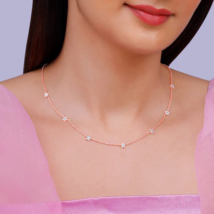 Rose Gold Star Constellation Necklace - Image 3