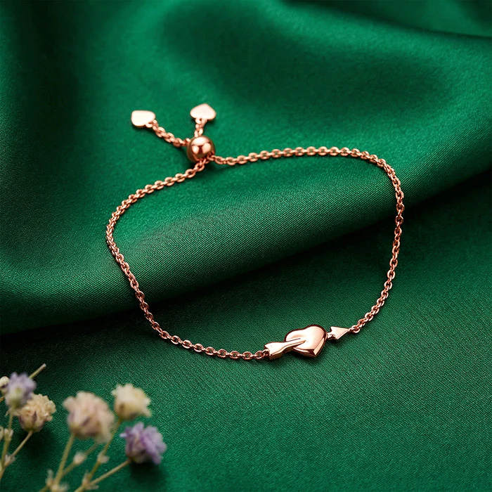 Rose Gold Cupic Bracelet - Image 2